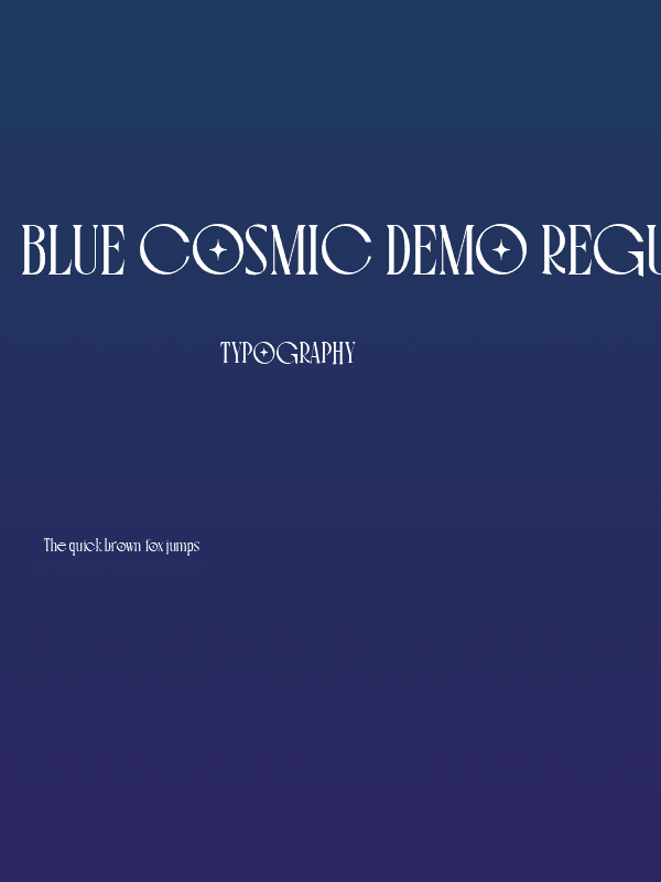 Blue Cosmic DEMO Regular Poster