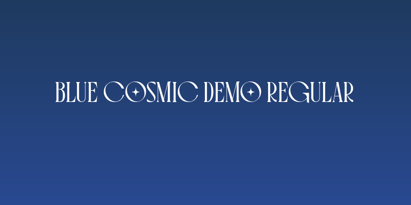Blue Cosmic DEMO Regular Social Header