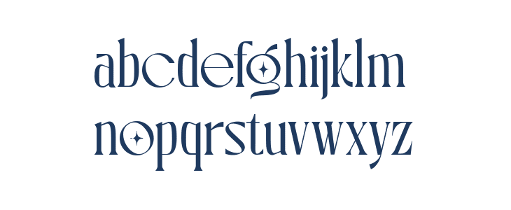 Blue Cosmic DEMO Regular Lowercase
