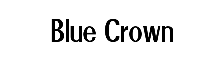 Blue Crown Font