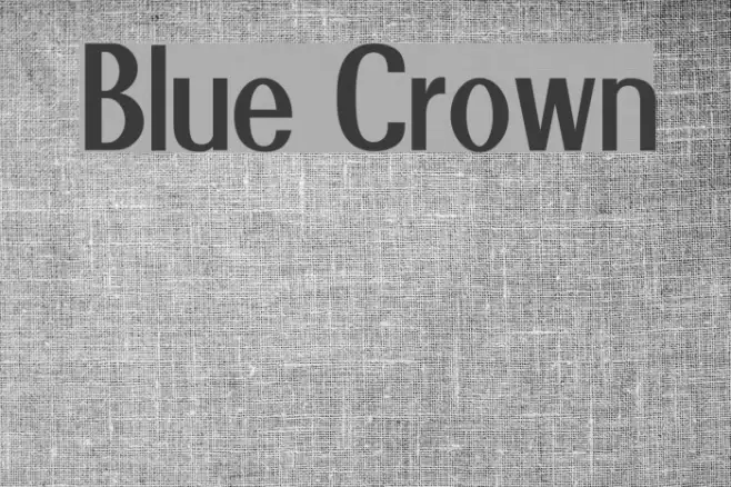Blue Crown Font examples