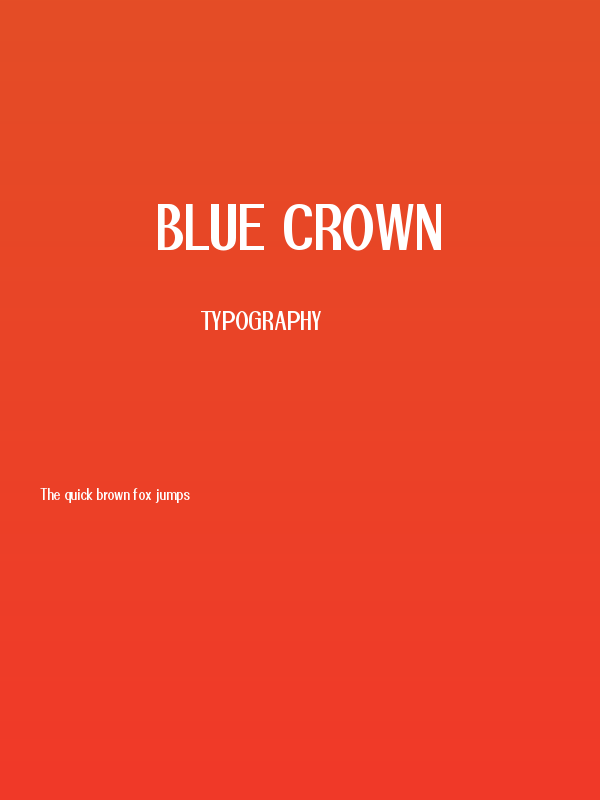 Blue Crown Poster