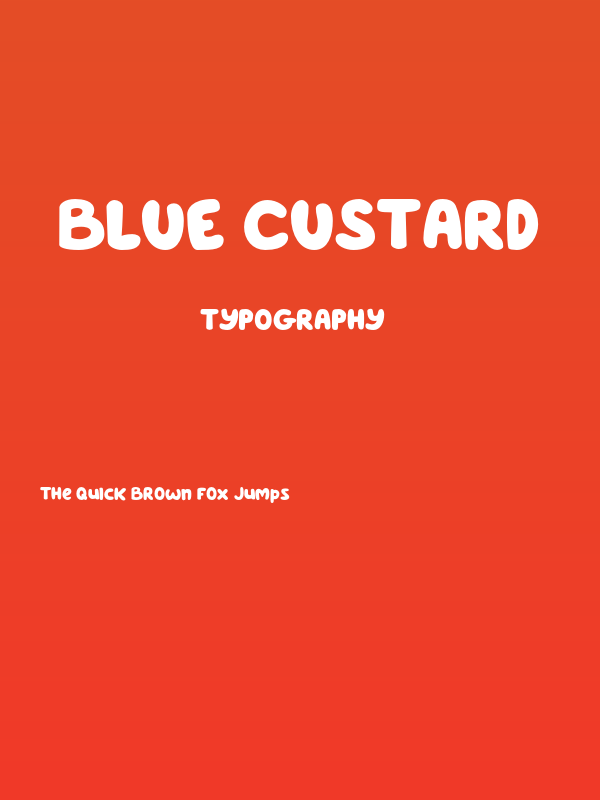 Blue Custard Poster