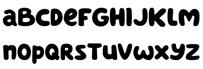 Blue Custard Font LOWERCASE