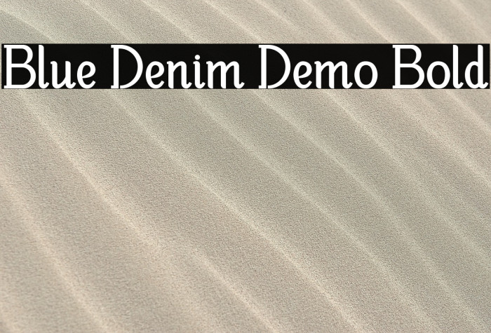 Blue Denim Demo Bold Example 2