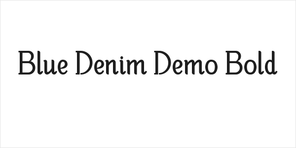 Blue Denim Demo Bold Logo