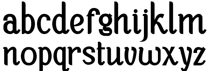 Blue Denim Demo Bold Font LOWERCASE