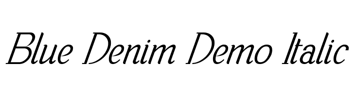 Blue Denim Demo Italic  font caratteri gratis