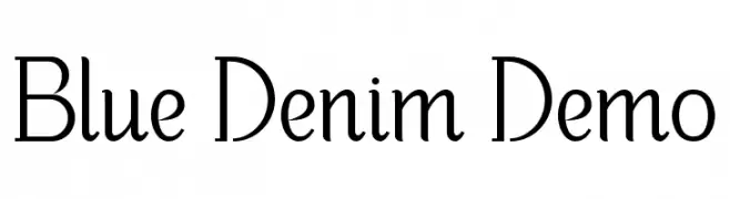 Blue Denim Demo  Frei Schriftart Herunterladen