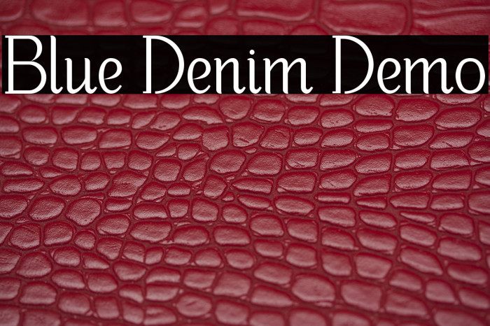 Blue Denim Demo Example 1