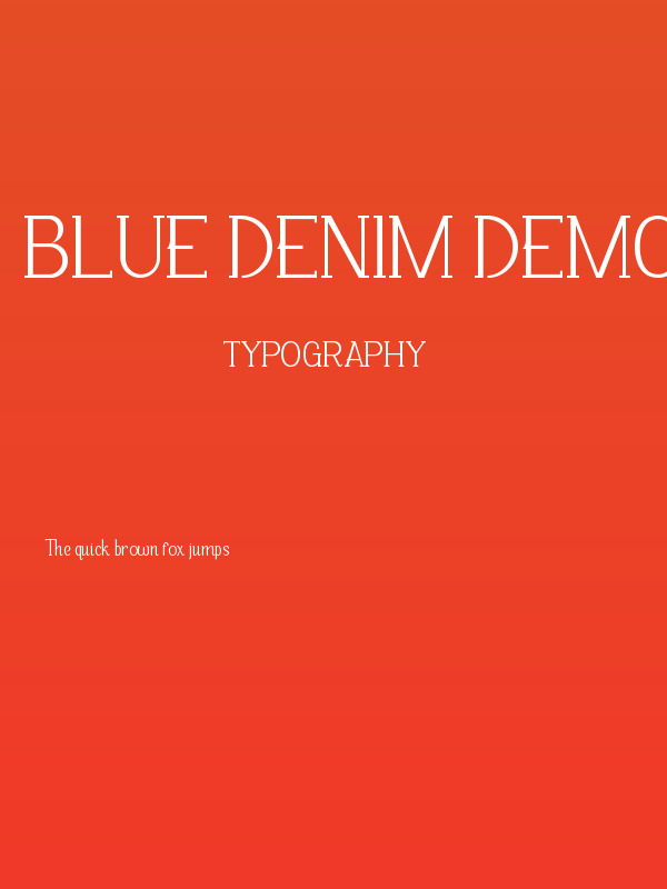 Blue Denim Demo Poster