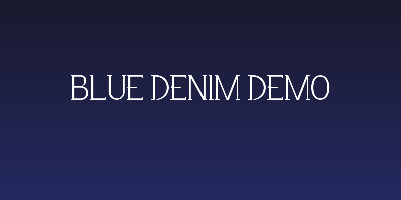Blue Denim Demo Social Header