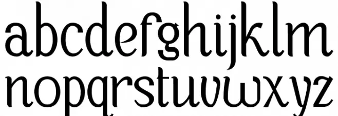 Blue Denim Demo Schriftart Kleinbuchstaben