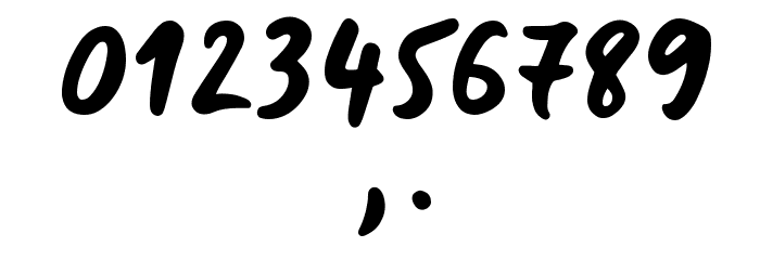 Blue Fires Sample Font OTHER CHARS