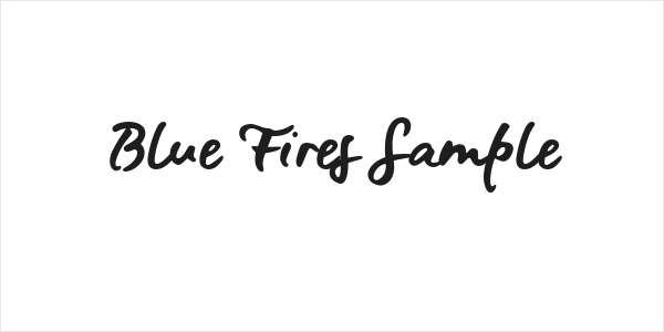 Blue Fires Sample Logo