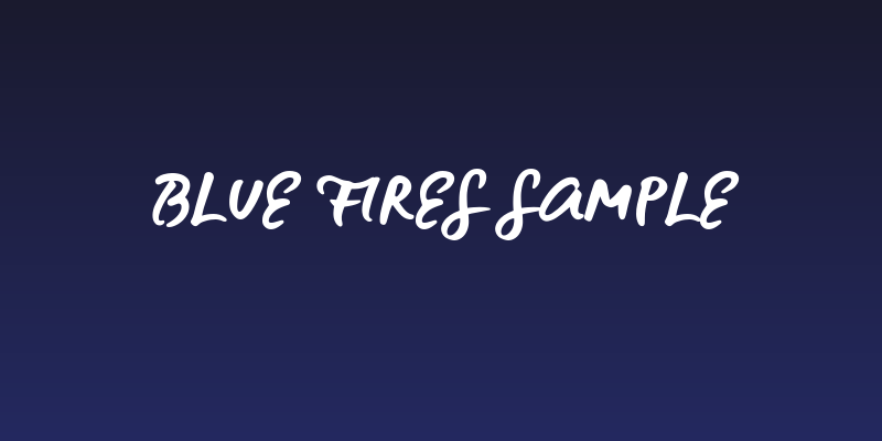 Blue Fires Sample Social Header
