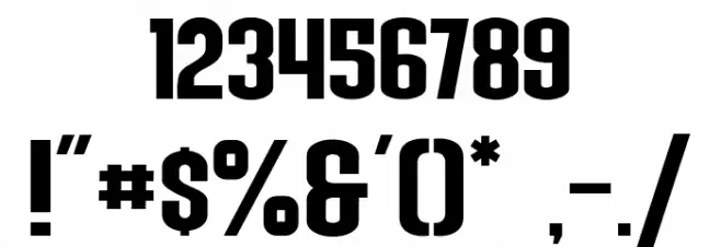 Blue Fonte Sans Font OTHER CHARS