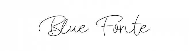 Blue Fonte  Frei Schriftart Herunterladen