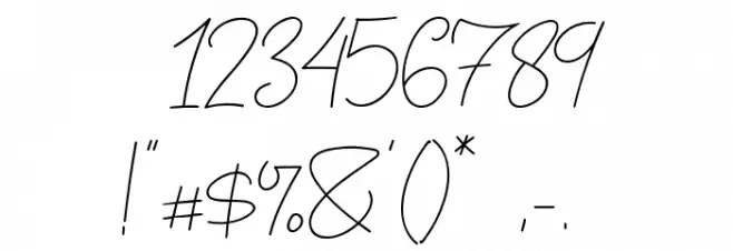 Blue Fonte Font OTHER CHARS