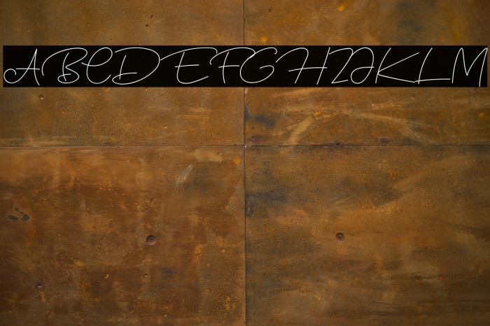 Blue Fonte Example 3