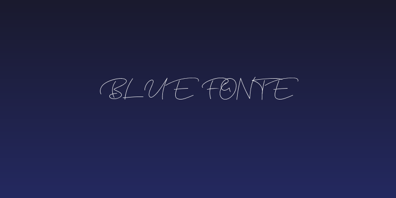 Blue Fonte Social Header