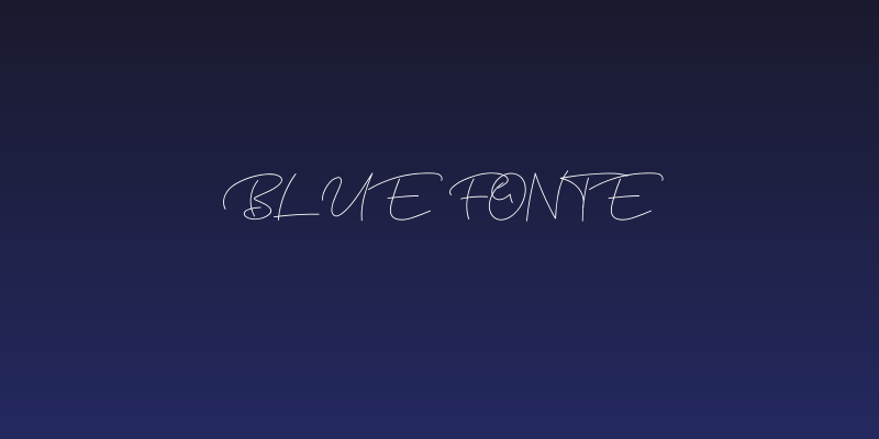 Blue Fonte Social Header