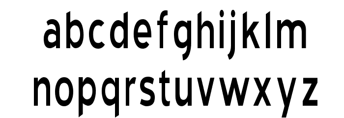Blue Highway Condensed Regular Font LOWERCASE