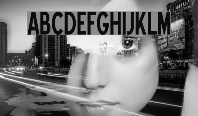 Blue Highway Condensed Шрифта examples