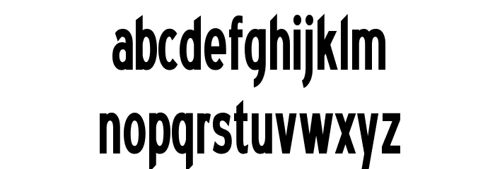 Blue Highway Condensed Font LOWERCASE