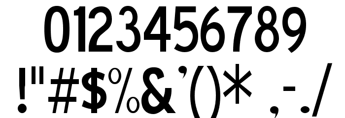 Blue Highway D Type Font OTHER CHARS