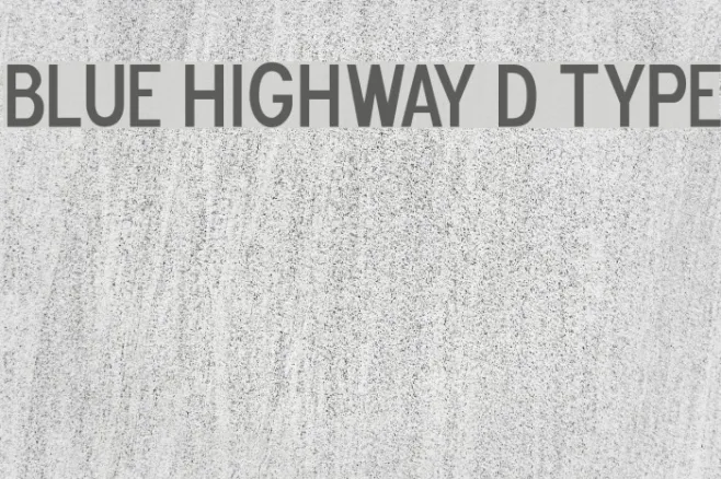 Blue Highway D Type Example 2