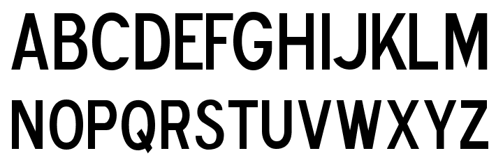 Blue Highway D Type Font LOWERCASE