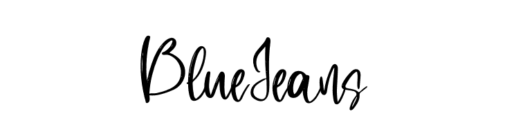 Blue Jeans  Free Fonts Download