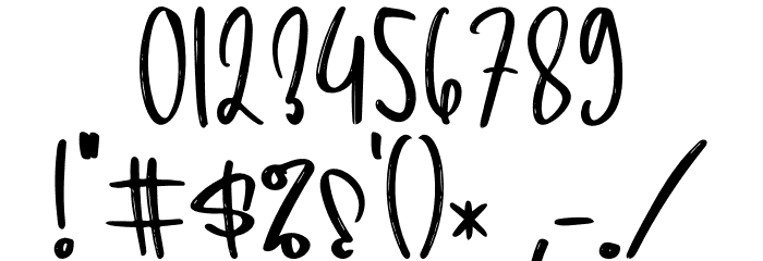 Blue Jeans Font OTHER CHARS