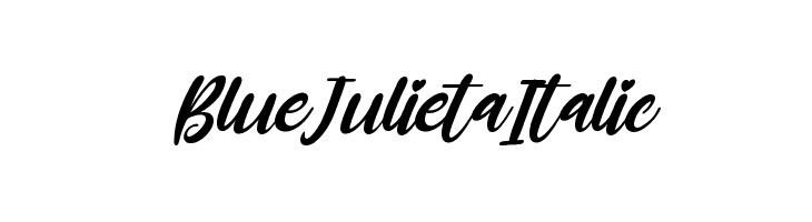 Blue Julieta Italic  フリーフォントのダウンロード