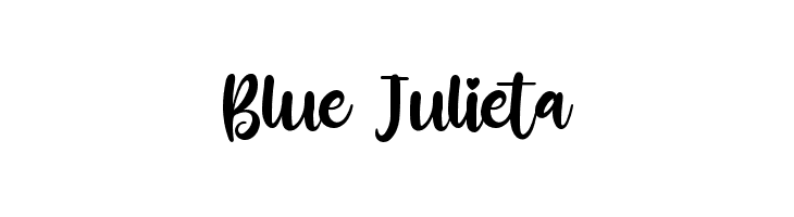 Blue Julieta  Скачать бесплатные шрифты