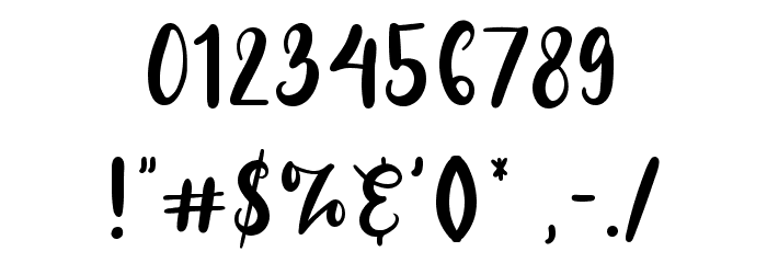 Blue Julieta Font OTHER CHARS