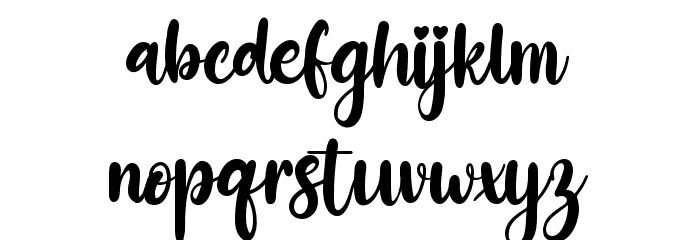 Blue Julieta Font LOWERCASE