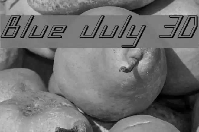 Blue July 3D Caratteri examples