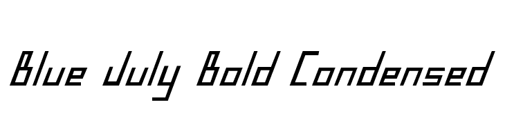 Blue July Bold Condensed  Descarca Fonturi Gratis