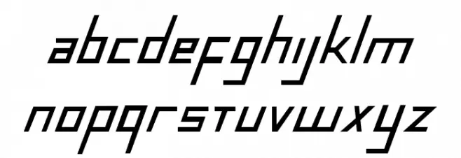 Blue July Bold Condensed फ़ॉन्ट लोअरकेस