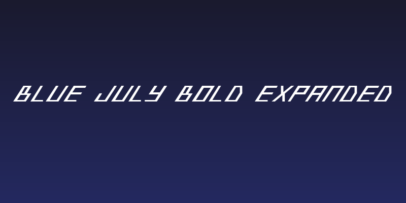 Blue July Bold Expanded Social Header
