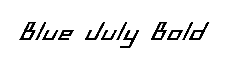 Blue July Bold  免费字体下载