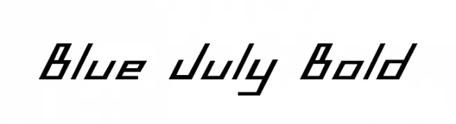 Blue July Bold  Free Fonts Download
