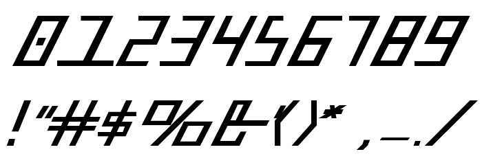Blue July Bold Font OTHER CHARS