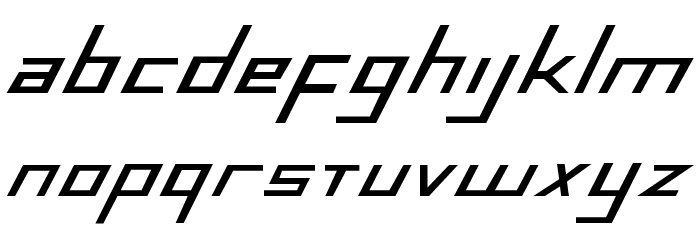 Blue July Bold Font LOWERCASE