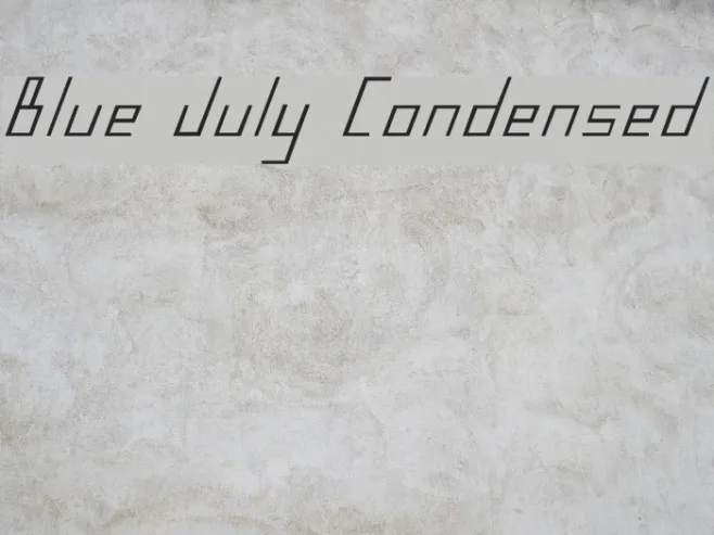 Blue July Condensed Example 2