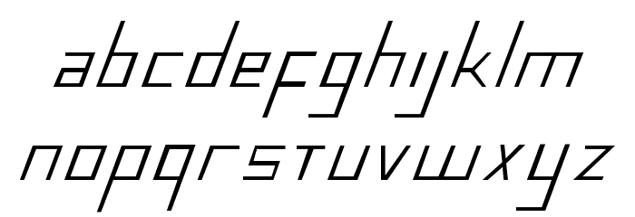 Blue July Condensed Font LOWERCASE