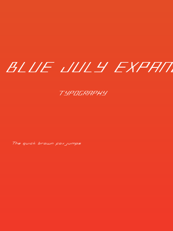 Blue July Expanded Poster