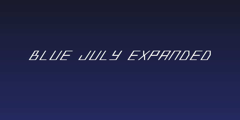 Blue July Expanded Social Header